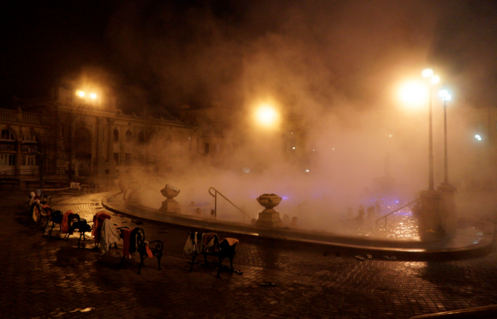 Szechenyi Bath Winter December Budapest Stella Papini Photography