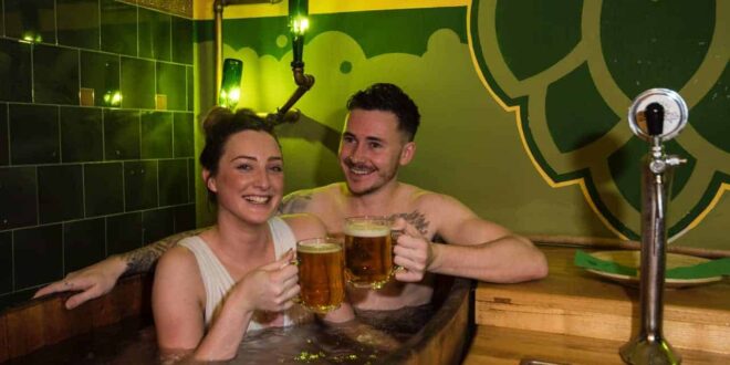 Beer Bath in Lukacs Thermal Baths Budapest