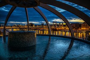 Panoramic Rooftop Pool Rudas Night Bathing Budapest