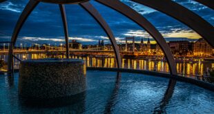 Panoramic Rooftop Pool Rudas Night Bathing Budapest