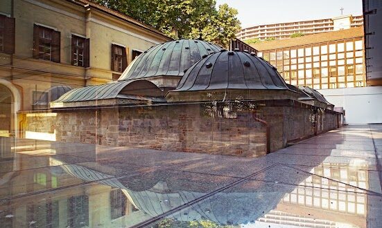 Veli Bej Bath Budapest Outdoor Rooft Dome Turkish Historical Times